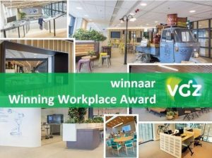 Trots: onze opdrachtgever VGZ is de winnaar van JLL’s Winning Workplace Award 2017